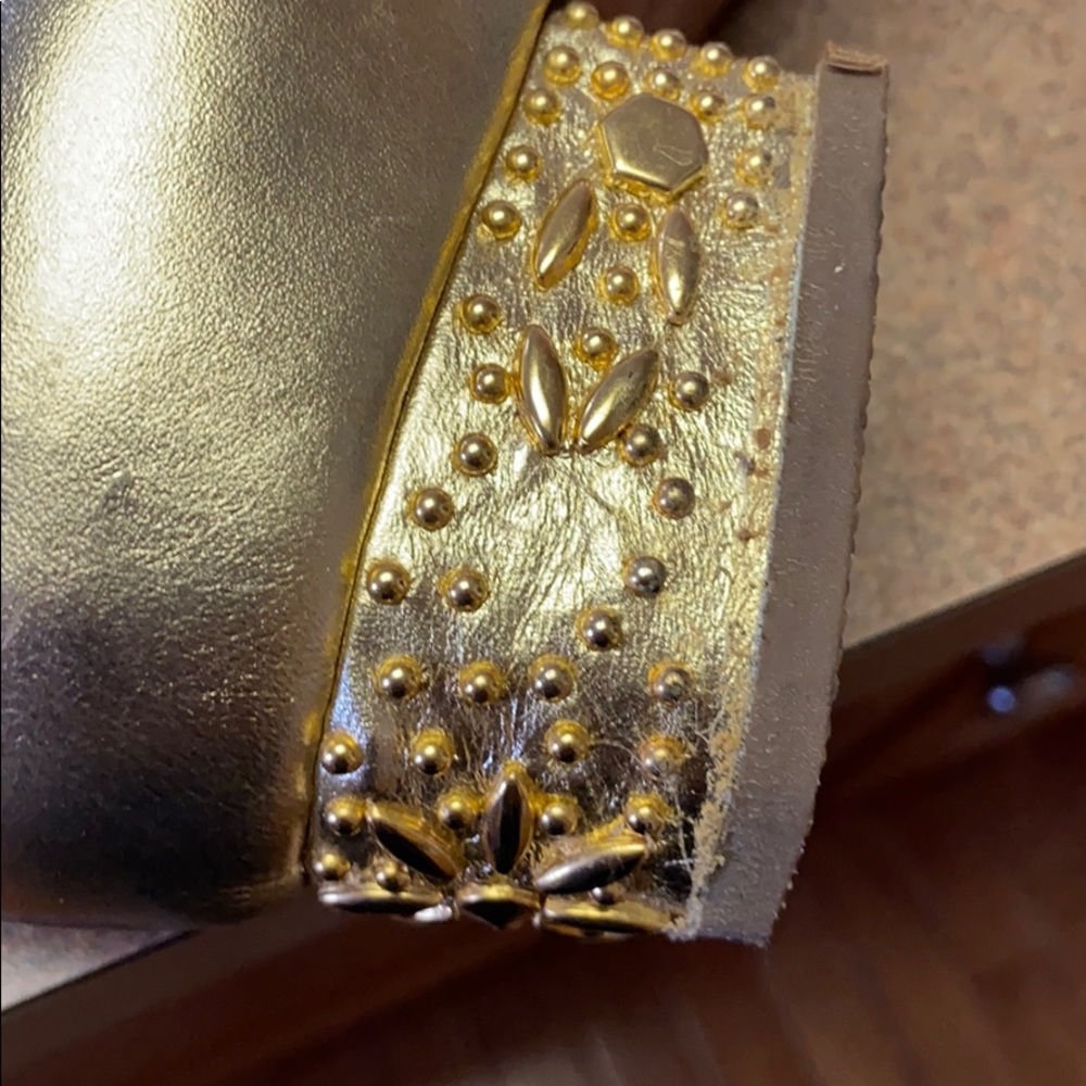 109. Fantasy Collection Vintage Moto Studded Boots sz 7 - Picture 6 of 14